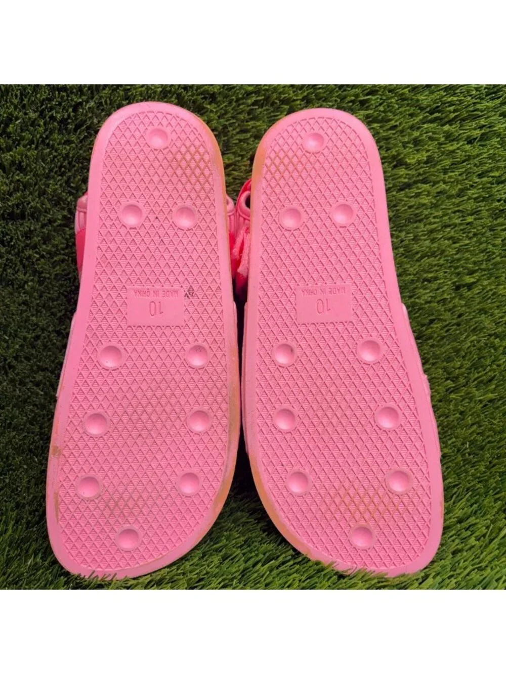 Adidas x Pharrell Williams Adilette 2.0 Mens Size 10 Pink Beach Outdoor Sandals